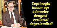 Zeytinoğlu kasım ayı ödemeler dengesi verilerini değerlendirdi