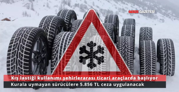 Ticari Araçlarda Kış Lastiği Zorunluluğu Başlıyor