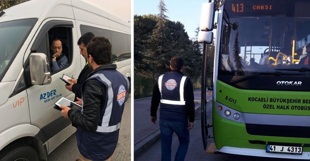 Toplu taşıma araçları denetleniyor