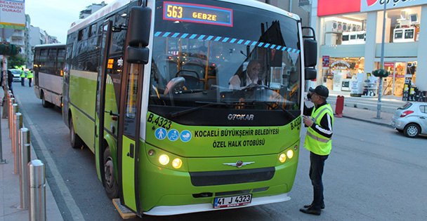 Toplu taşıma araçlarına sıkı denetim