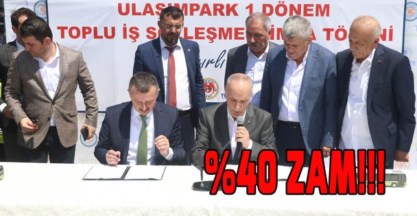 Toplu taşıma personeline yüzde 45 zam