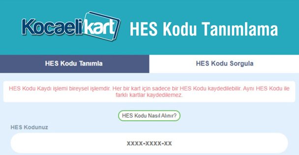 Toplu Taşımaya HES Kodu İle Binilecek