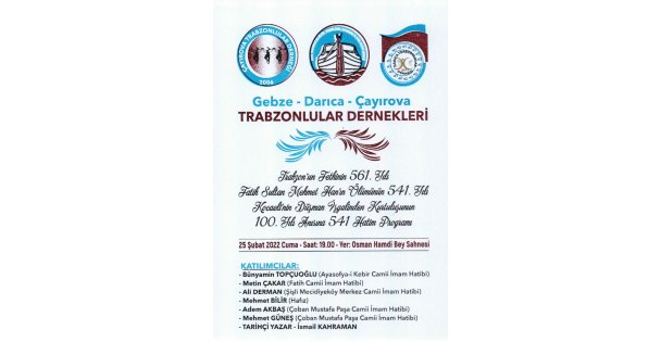 Trabzonlulardan 541 hatim programı
