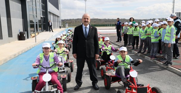 Trafik Eğitim Parkı'nda İlk Ders