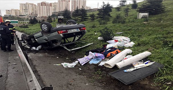 Trafik kazası: 2 yaralı
