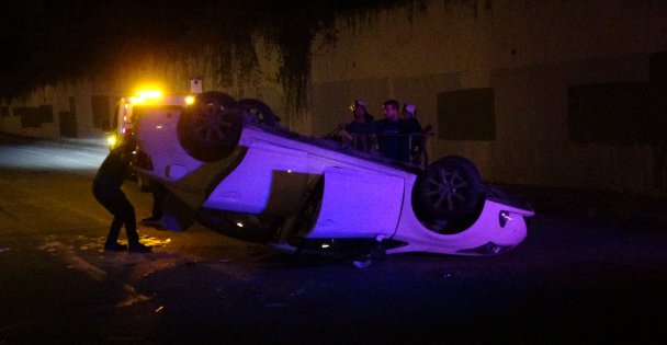 Trafik kazası geçiren eşinin yanına giderken kaza yaptı: 5 yaralı