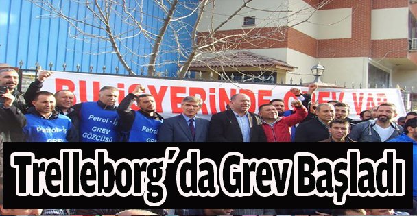 Trelleborg'da grev başladı