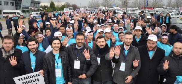 TÜGVA Erdoğan için yürüdü