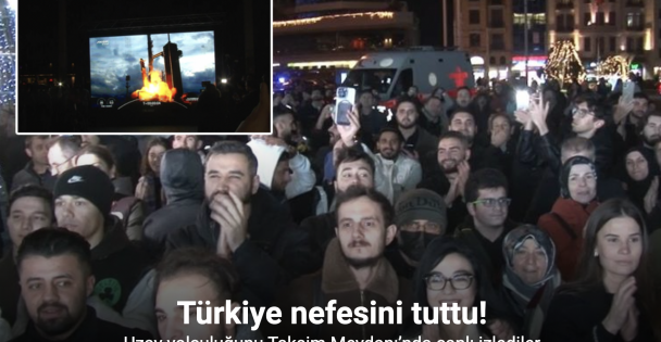 Türkiye'nin Uzay Yolculuğu Başladı: İstanbullular Taksim Meydanı'nda Canlı İzledi