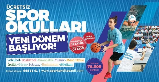 Ücretsiz Spor Okulları'nda yeni dönem başlıyor