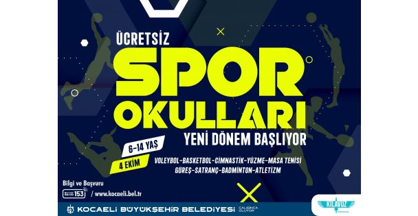 Ücretsiz Spor Okulları'nda Yeni Dönem