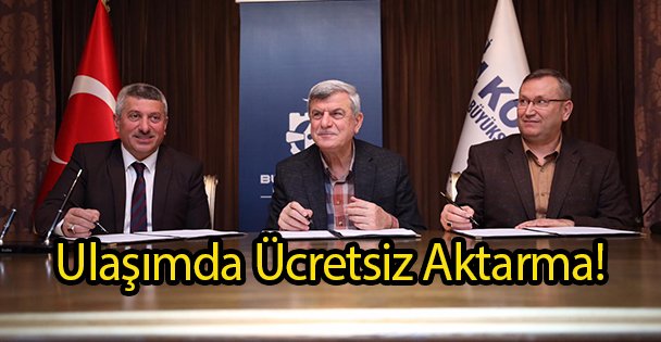 Ulaşımda Ücretsiz Aktarma!