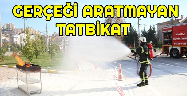 Ulaşımpark'tan gerçeği aratmayan tatbikat