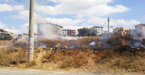 Ulus'da korkutan yangın!