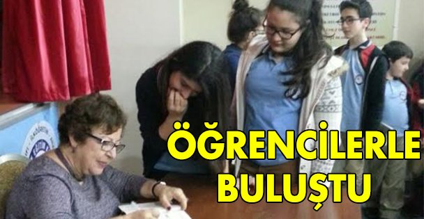 Ünlü yazar öğrencilerle buluştu