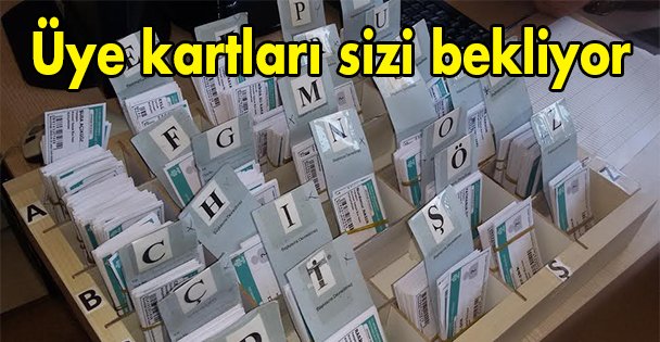 Üye kartları sizi bekliyor