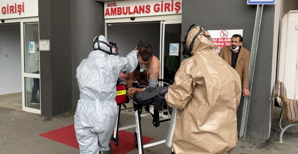 Üzerine Kimyasal Madde Dökülen İşçi Ağır Yaralandı