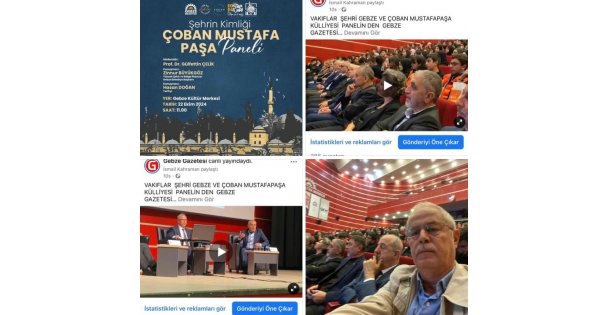 VAKIFLAR  ŞEHRİ GEBZENİN MERKEZİ ÇOBAN MUSTAFAPAŞA KÜLLİYESİ  PANELİNE KATILIP DEVRİ ALEM BELGEDEL PROGRAMI VE GEBZE  GAZETESİ OLARAK CANLI YAYIN YAPTIK