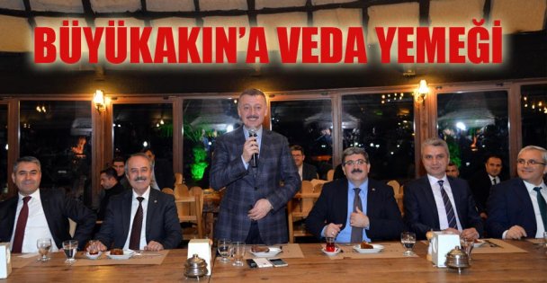 Vali Büyükakın'a veda yemeği