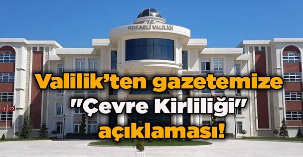 Vali'miz Seddar Yavuz'a Çevre Teşekkürü
