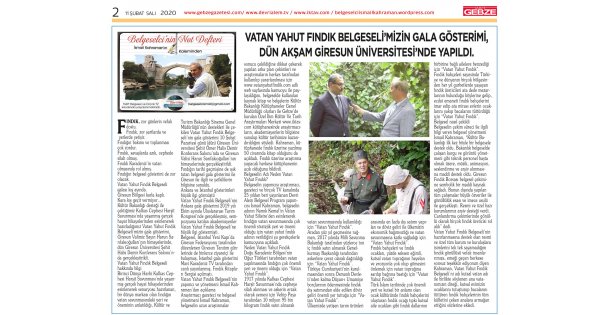 Vatan Yahut Fındık Belgeseli