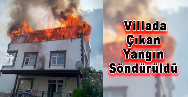 Villada Çıkan Yangın Söndürüldü
