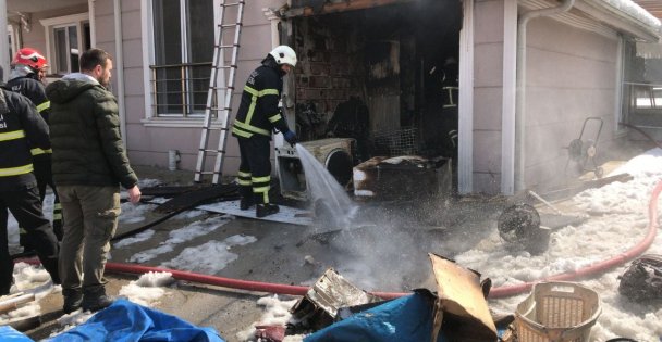 Villadaki Yangın Tedirgin Etti