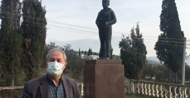 Yahya Kaptan Anıtı Önünde Canlı Yayın