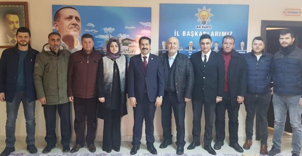 Yaman ve Akbulut'tan ilçe başkanlarına ziyaret