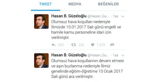 Yarın Gebze'de Tatil