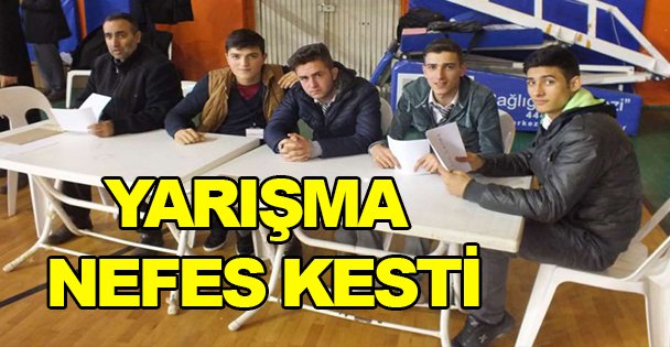 Yarışma nefes kesti