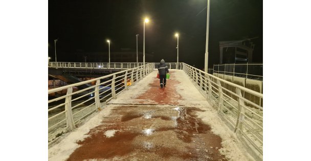 Yaya Güvenliği İçin Üstgeçitlerde Çalışma