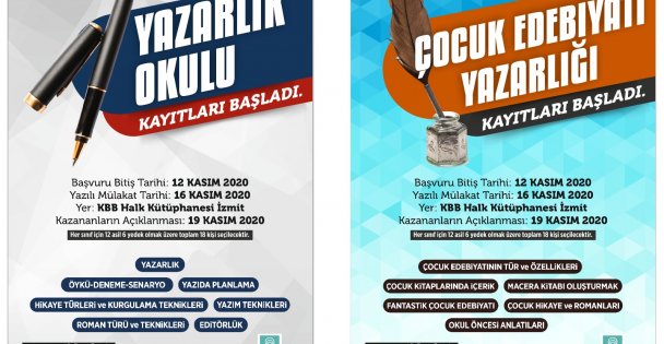 Yazarlık kursu kayıtları için son gün 12 Kasım