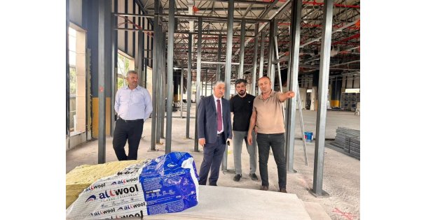 Yeni Hizmet Binasında Çalışmalar Tüm Hızıyla Sürüyor