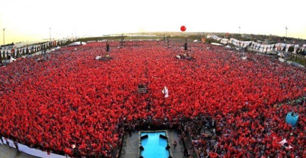 Yenikapı miting alanının havadan görüntüleri