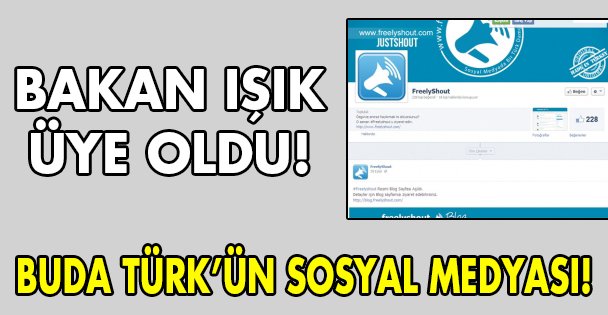 Yerli sosyal ağa üye oldu