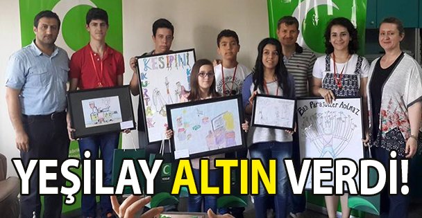 Yeşilaycı gençlere ödül!