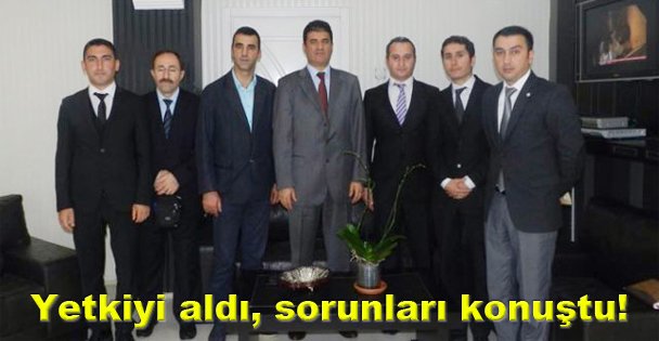 Yetkiyi aldı, sorunları konuştu!