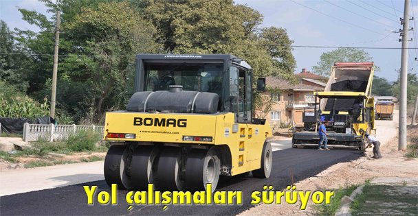 Yol çalışmaları sürüyor