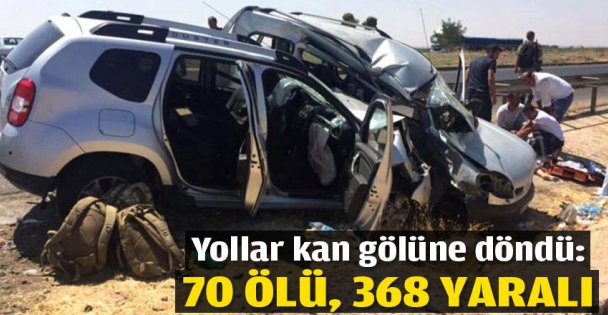 Yollar kan gölüne döndü