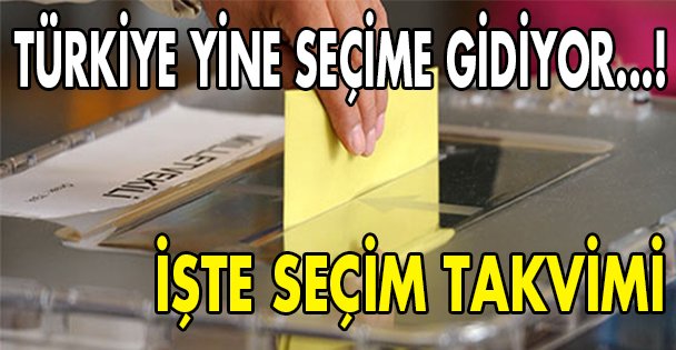 YSK'nın taslak seçim takvimi