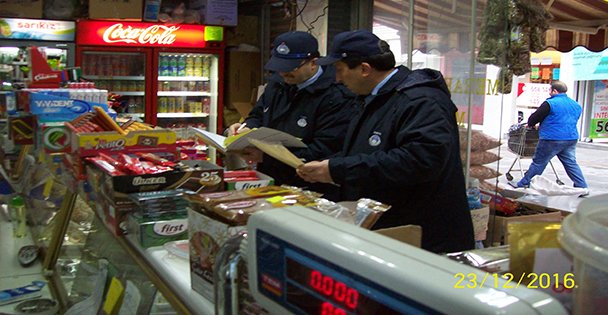 Zabıtadan yılbaşı denetimi